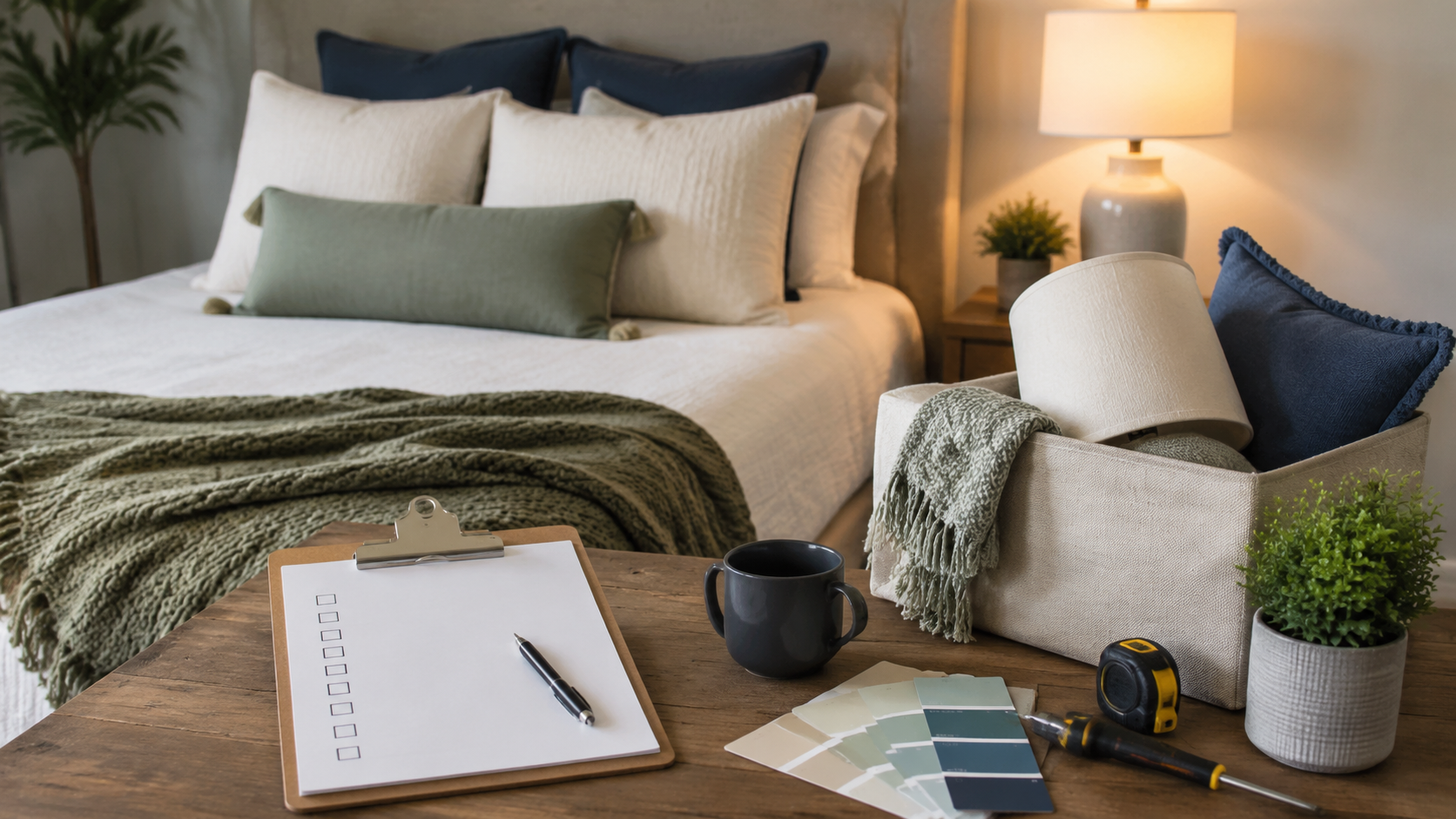 Budget Bedroom Refresh Plan detail