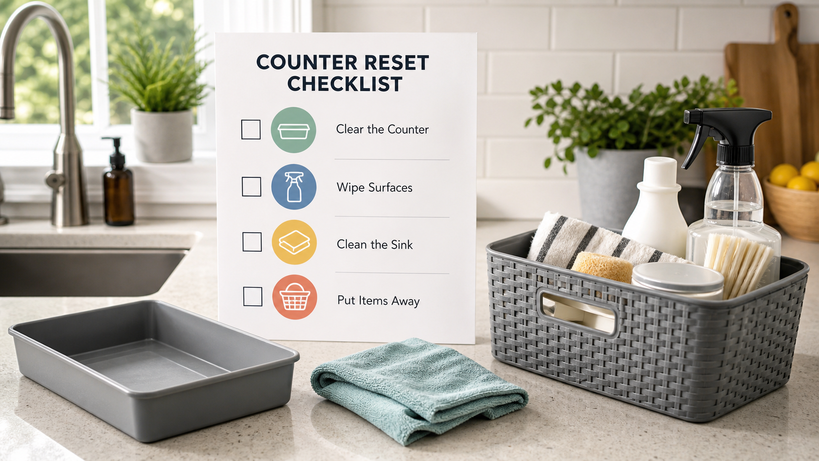 Kitchen Counter Clutter Control detail