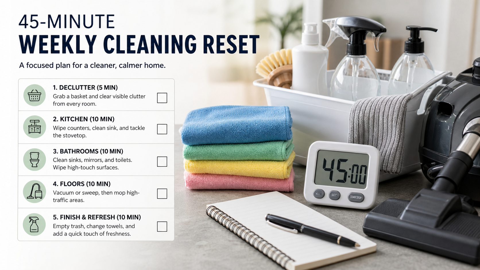 Weekly Cleaning Reset Plan detail
