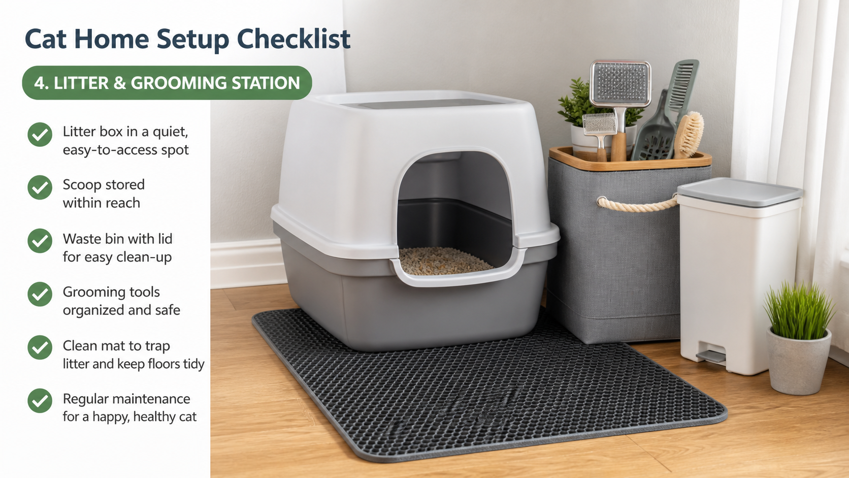 Cat Home Setup Checklist detail