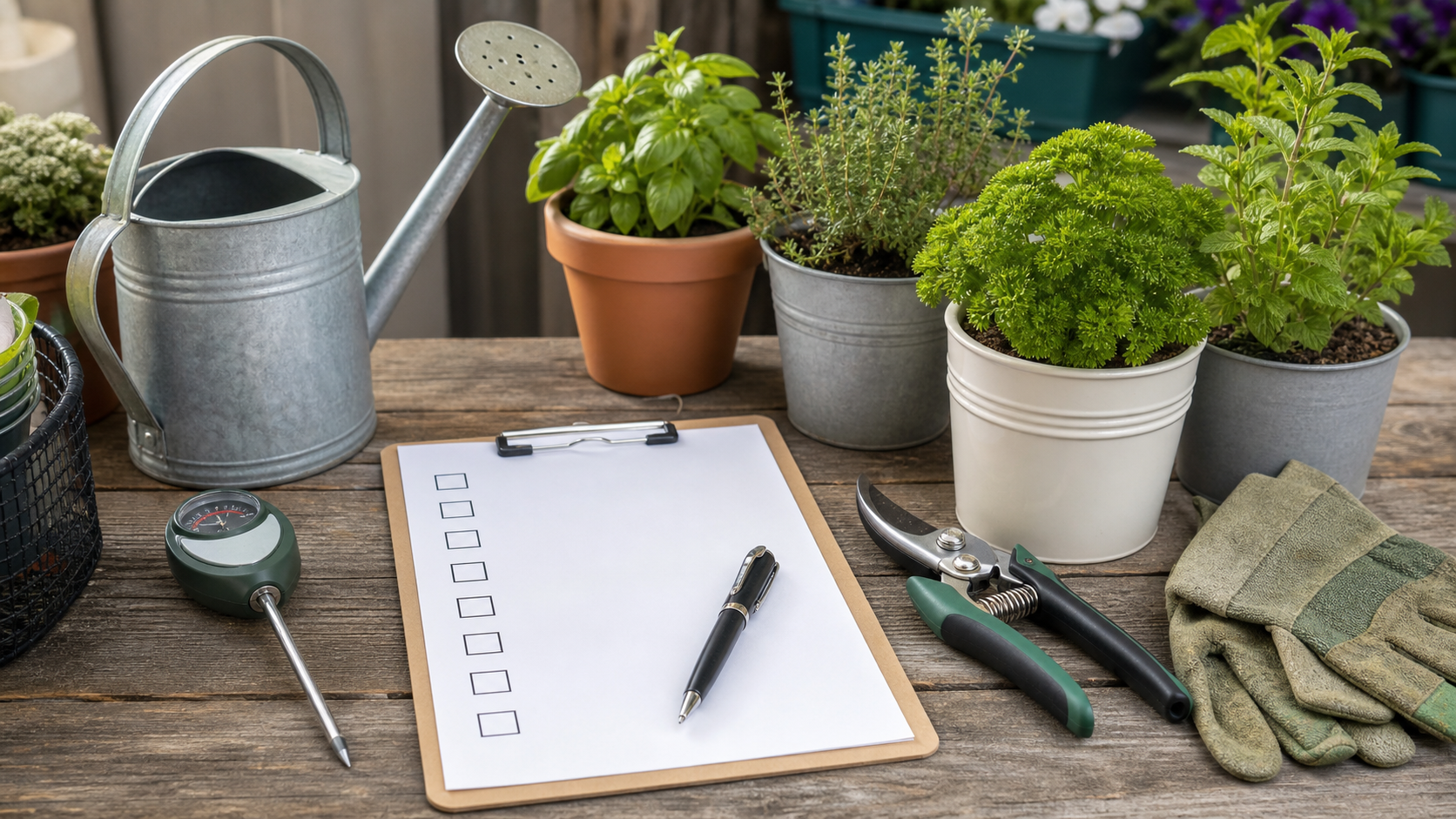 Beginner Container Garden Plan detail