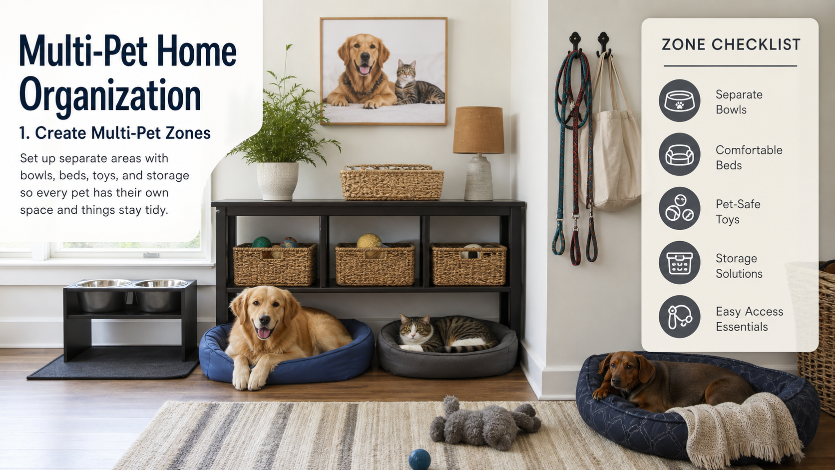 Multi-Pet Home Organization