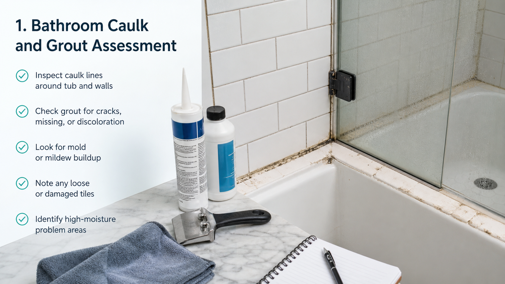Bathroom Caulk and Grout Refresh