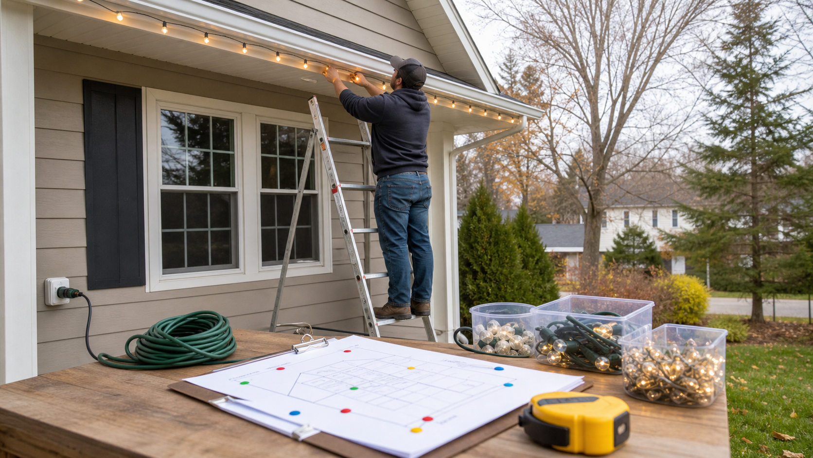Safe Seasonal Lighting Plan