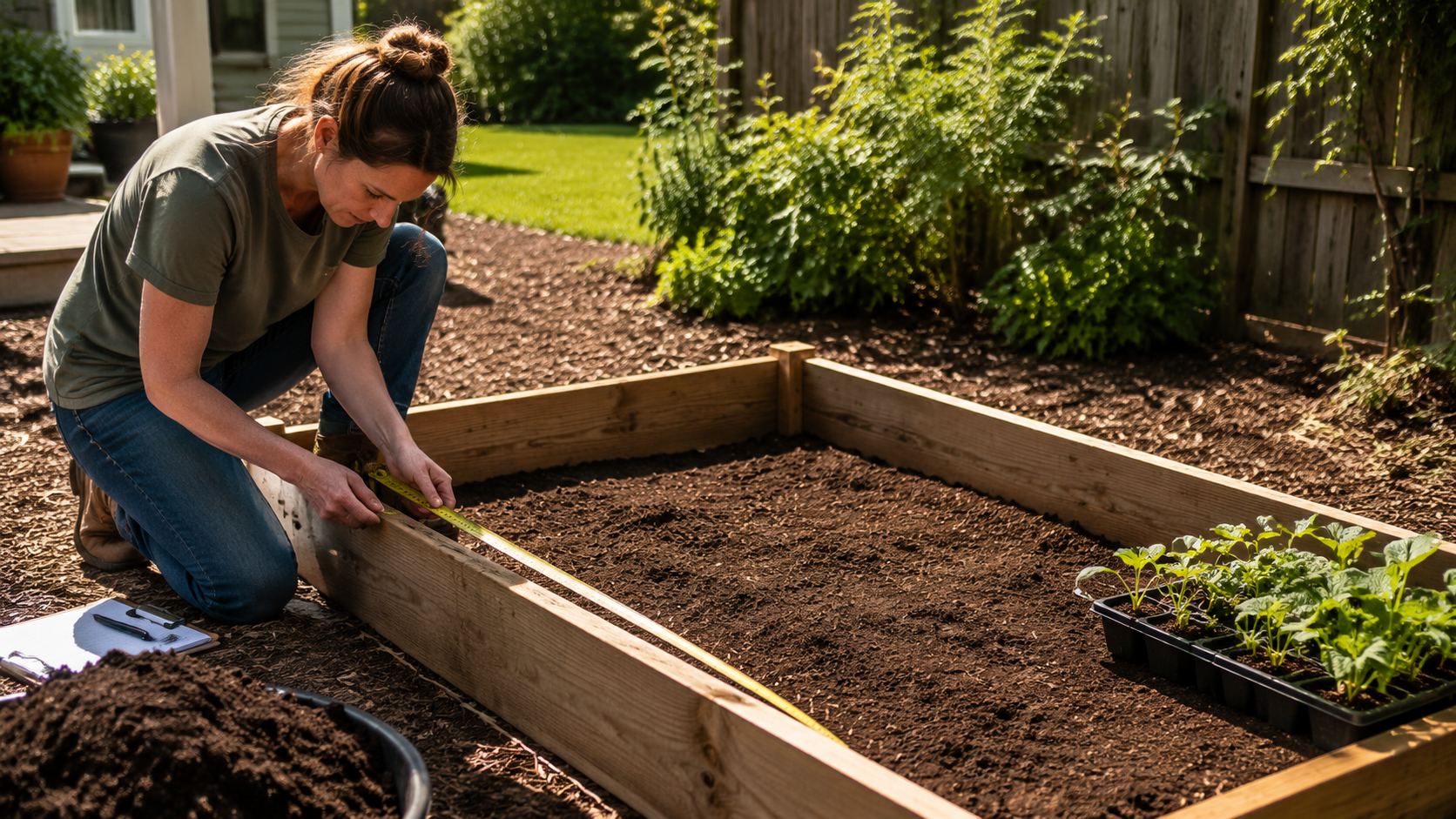 Raised Bed Vegetable Garden Start